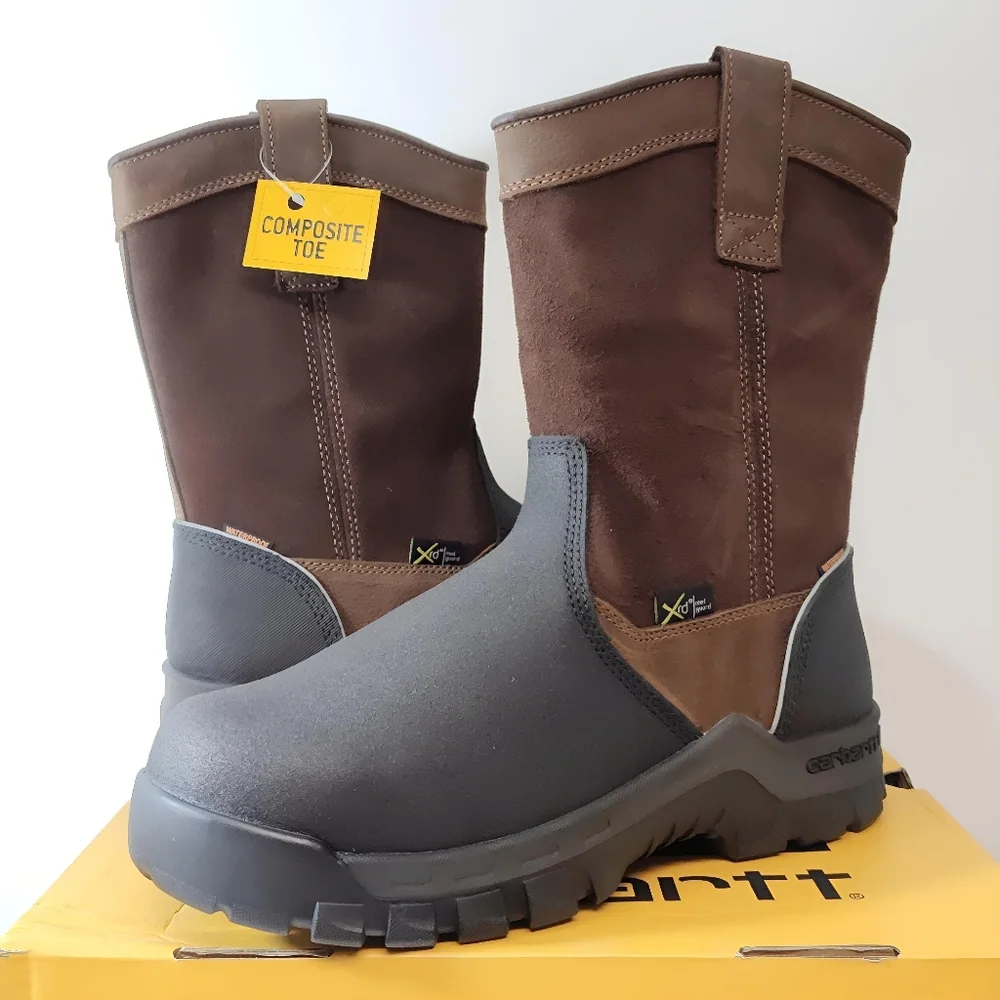CARHARTT Rugged Flex CMF1721 11" Wellington Composite Toe MEN'S Size 9 M - Picture 1 of 10